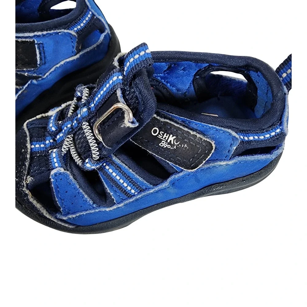 OshKosh‎ Bgosh Toddler Boys Blue Navy Athletic Water Sandals Size 5M